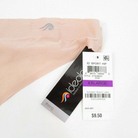 Ideology Sport Mesh Thong Beige Chai Size XXL 2XL - Picture 9 of 11